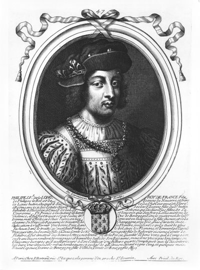 Philip V the Tall, King of France by Nicolas II de Larmessin